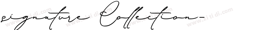 signature Collection字体转换